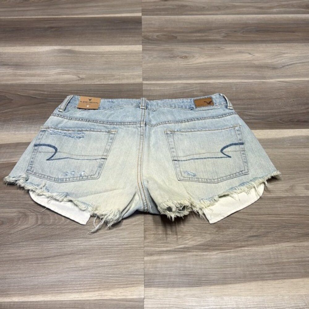 American Eagle high rise festival denim Jean shorts size 6 NWT - Picture 7 of 8